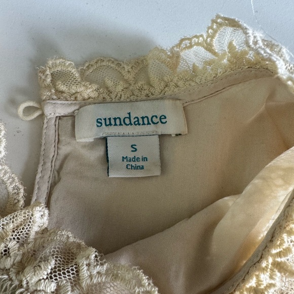 SUNDANCE Esme Ivory Cream Lace Sleeveless Top Size Small - Picture 5 of 11
